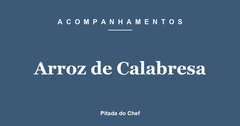Arroz de Calabresa