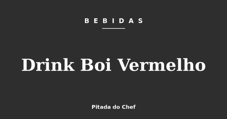 Drink Boi Vermelho