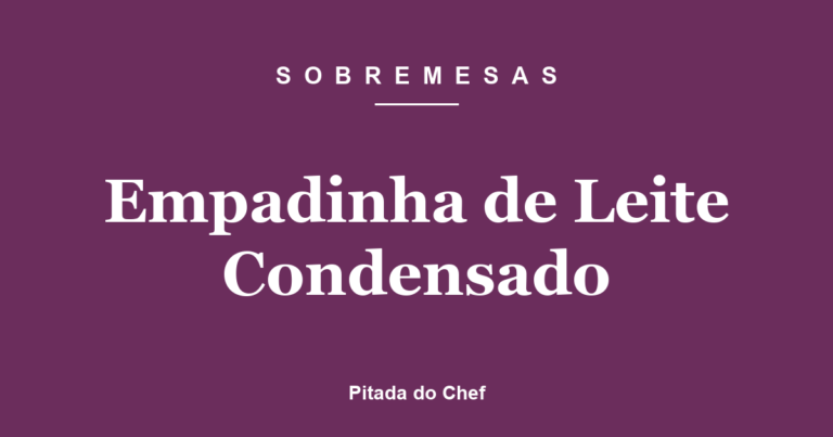 Empadinha de Leite Condensado