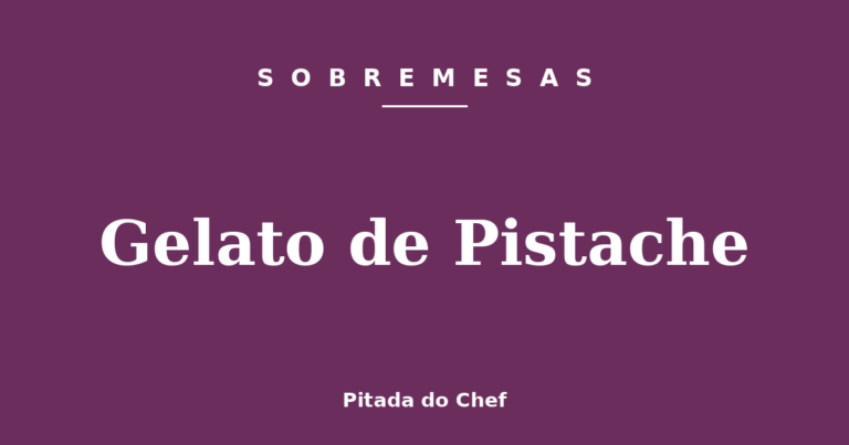 Gelato de Pistache