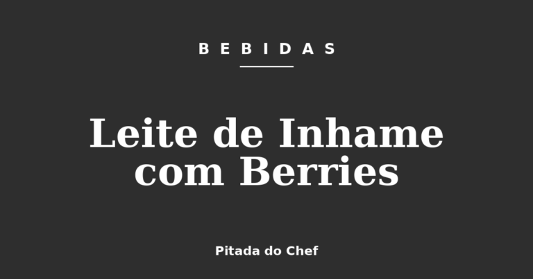 Leite de Inhame com Berries