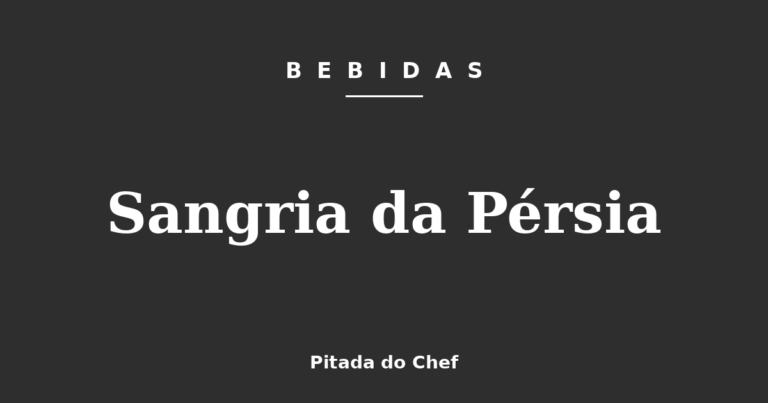 Sangria da Pérsia