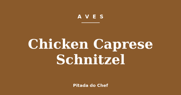 Chicken Caprese Schnitzel