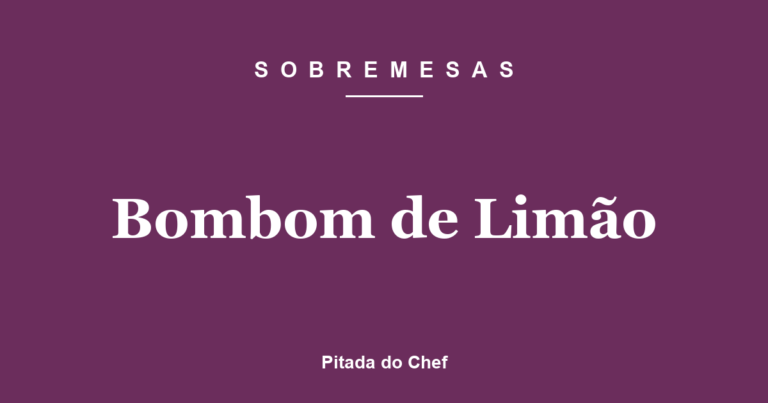 Bombom de Limão