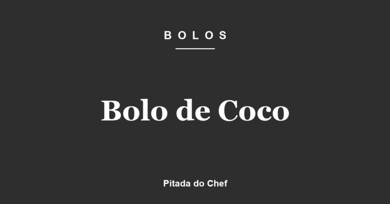 Bolo de Coco