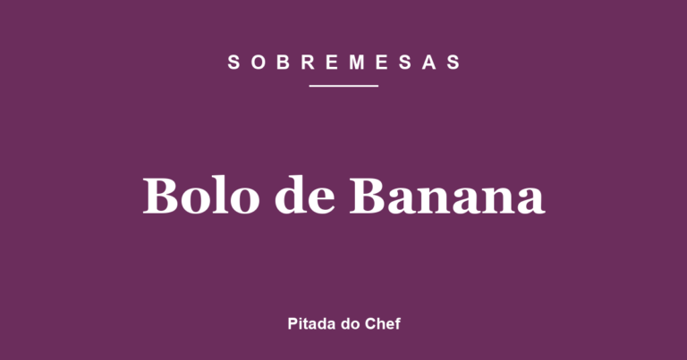 Bolo de Banana