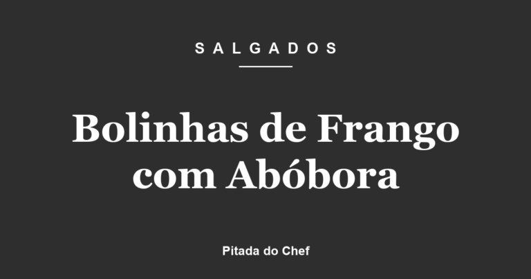 Bolinhas de Frango com Abóbora