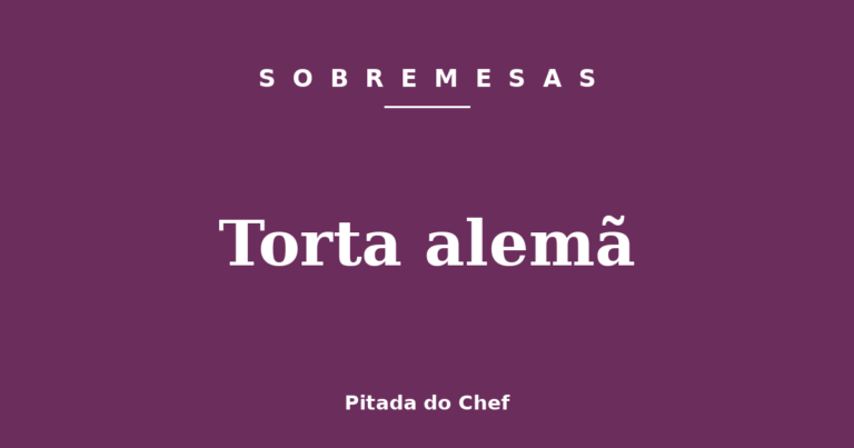 Torta alemã