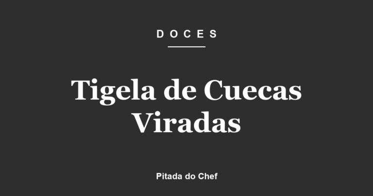 Tigela de Cuecas Viradas