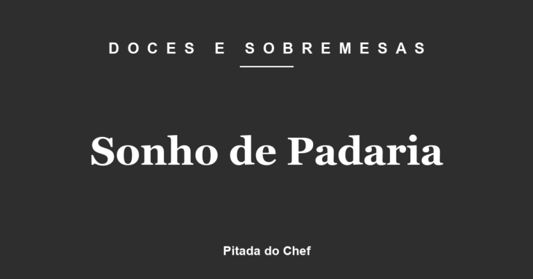 Sonho de Padaria