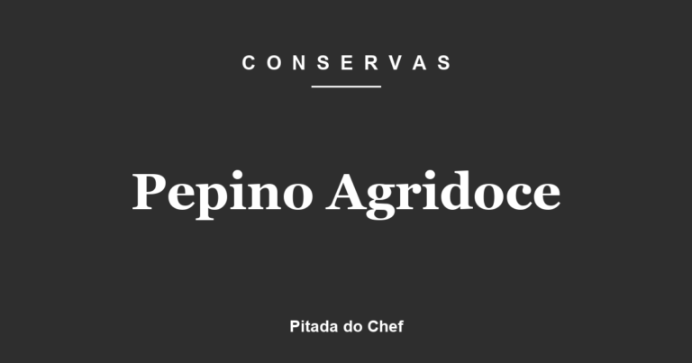 Pepino Agridoce