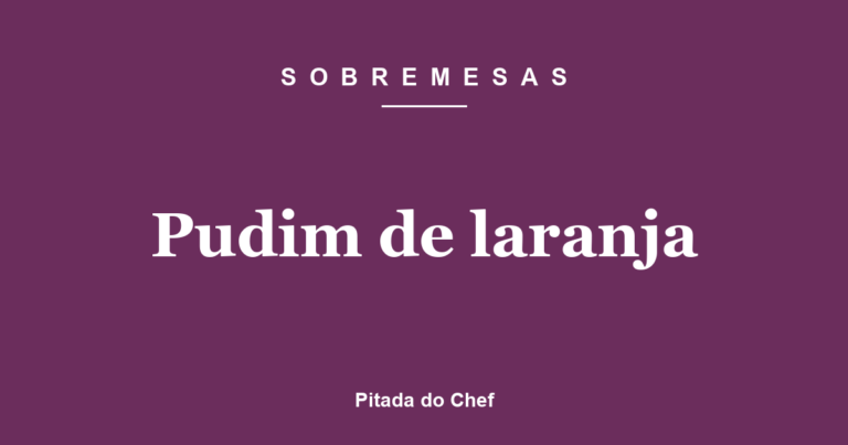 Pudim de laranja