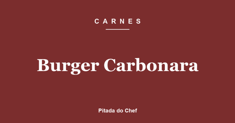 Burger Carbonara