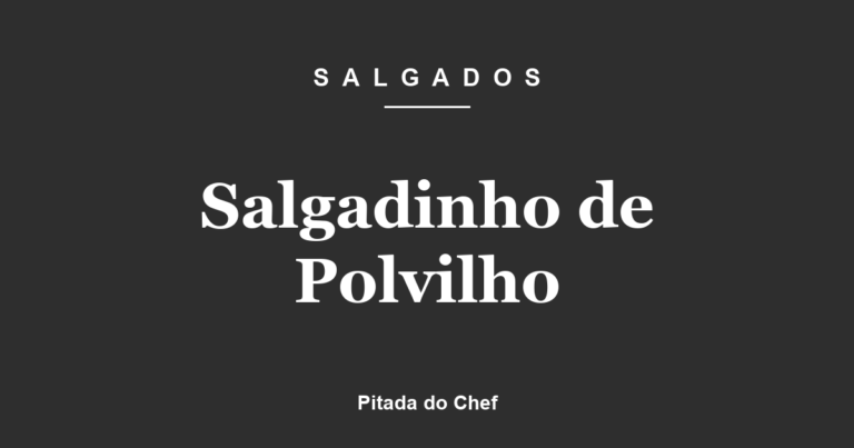 Salgadinho de Polvilho
