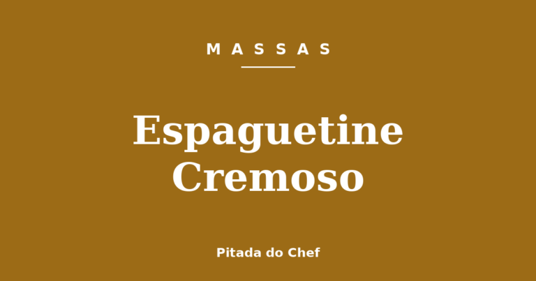 Espaguetine Cremoso
