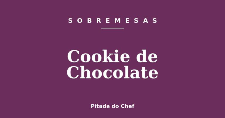 Cookie de Chocolate