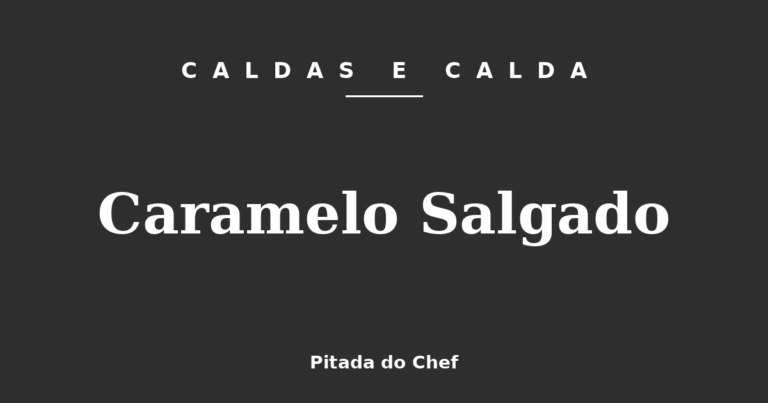 Caramelo Salgado