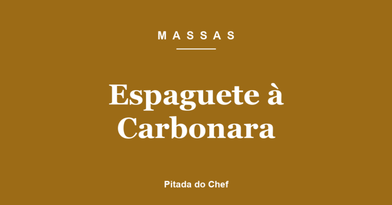 Espaguete à Carbonara