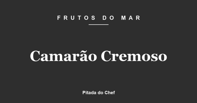 Camarão Cremoso