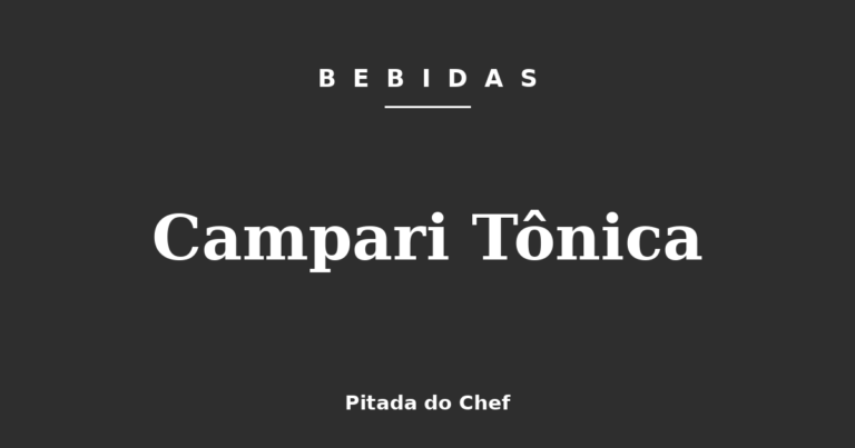 Campari Tônica