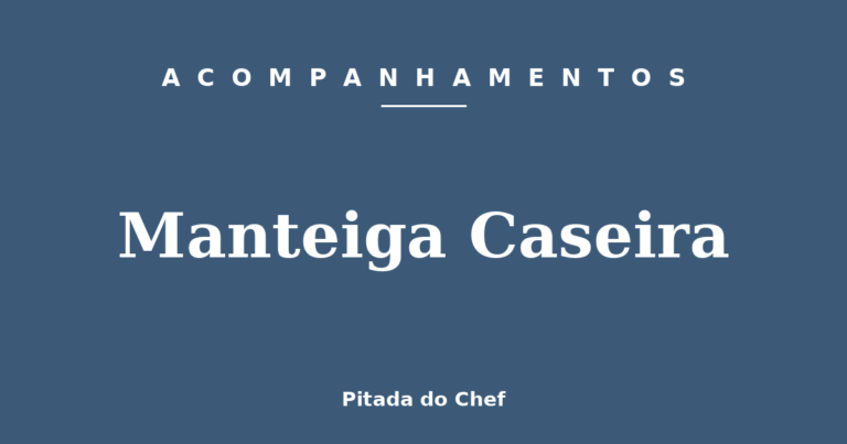Manteiga Caseira