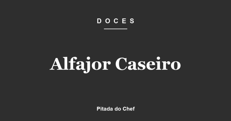 Alfajor Caseiro