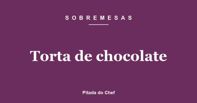 Torta de chocolate