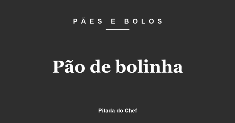 Pão de bolinha