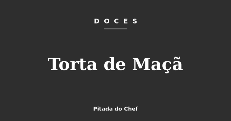 Torta de Maçã