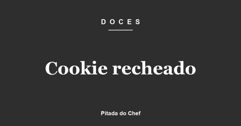 Cookie recheado