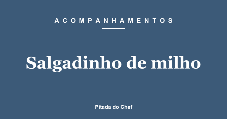 Salgadinho de milho