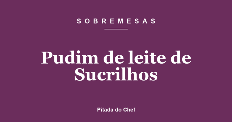 Pudim de leite de Sucrilhos