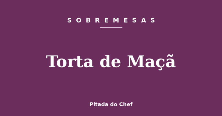Torta de Maçã