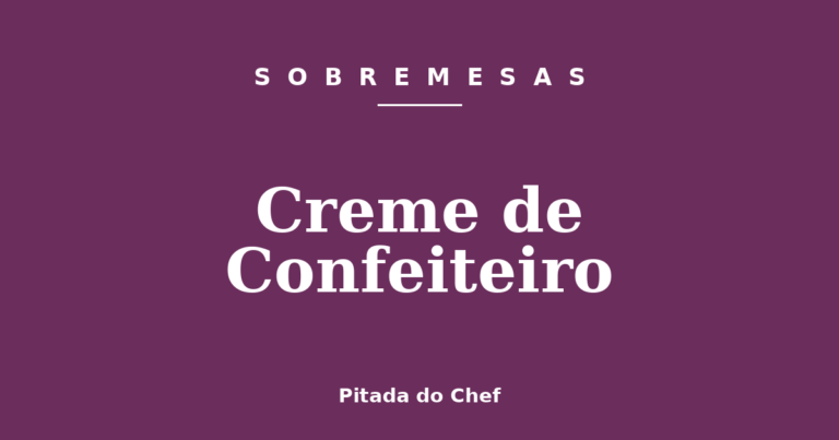 Creme de Confeiteiro