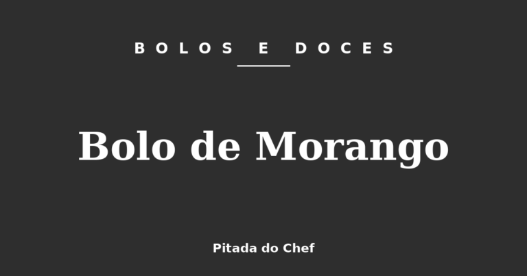 Bolo de Morango