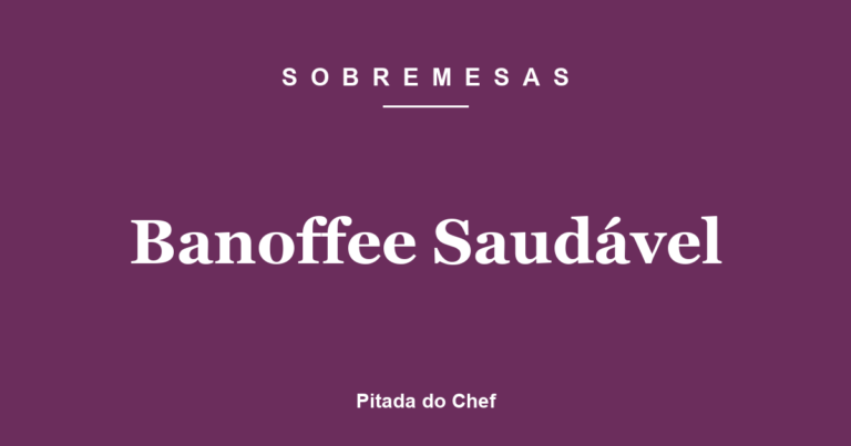 Banoffee Saudável
