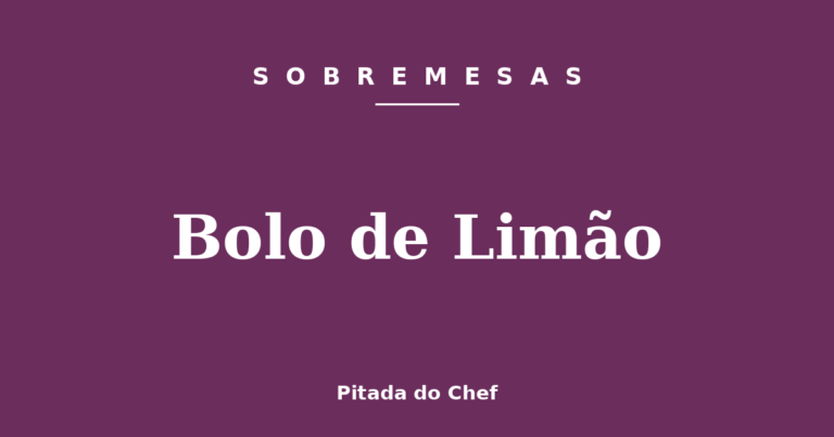 Bolo de Limão