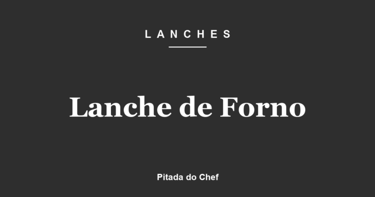 Lanche de Forno