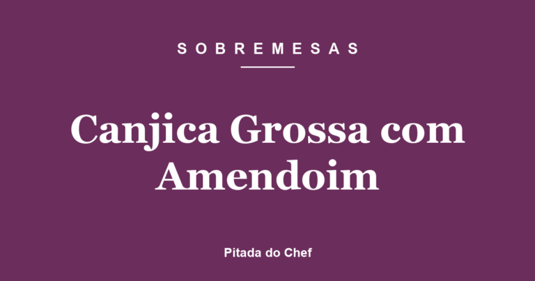 Canjica Grossa com Amendoim