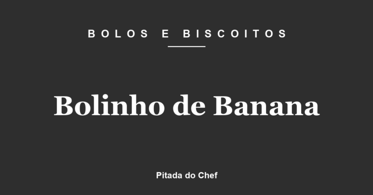 Bolinho de Banana