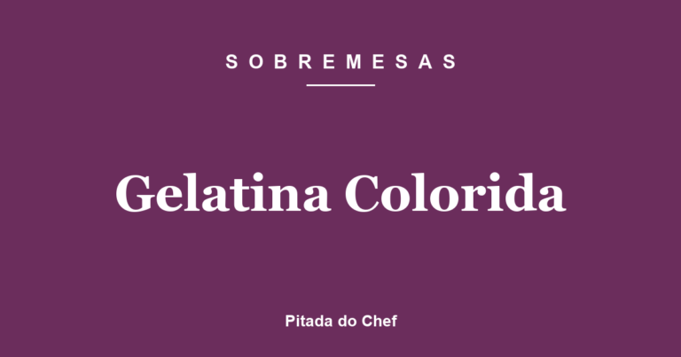 Gelatina Colorida