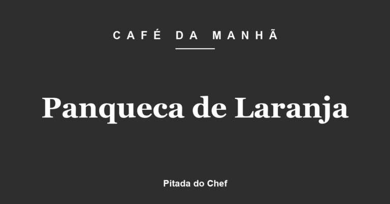 Panqueca de Laranja