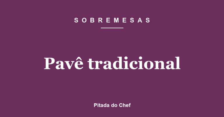 Pavê tradicional