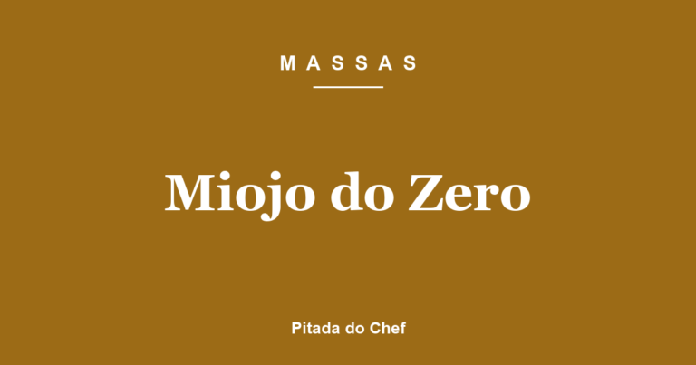 Miojo do Zero