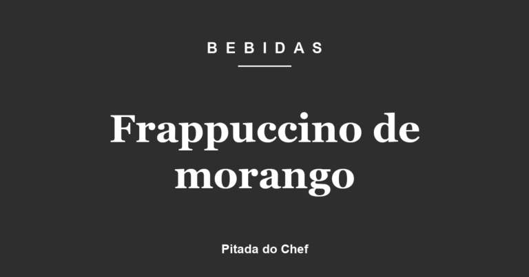 Frappuccino de morango