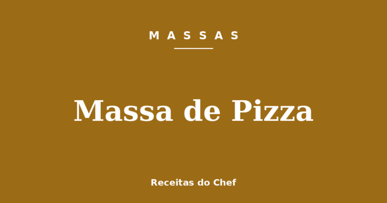 Massa de Pizza