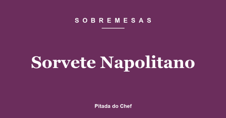 Sorvete Napolitano