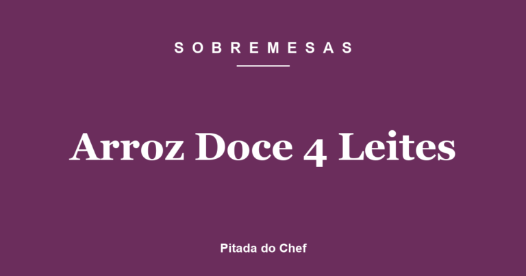 Arroz Doce 4 Leites