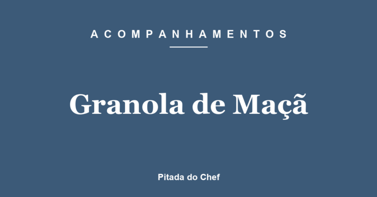 Granola de Maçã