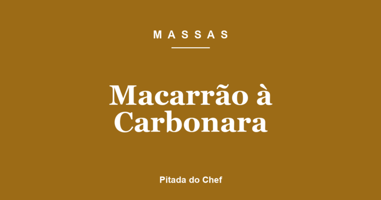 Macarrão à Carbonara